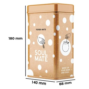 Yerbera – Metaldåse + Soul Mate Orgánica Anís 0,5 kg