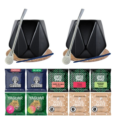 Sæt til to Bombilla Gourd 10x50g