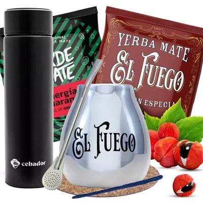 Yerba Mate Sæt Yerbomos bombilla 2x50g
