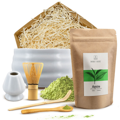 Gavesæt til brygning af matcha-te