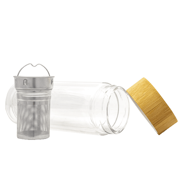 Mate to Go - glastermokande med infuser - 300 ml