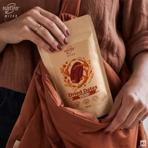 Nustino Bites – Tørrede Dadler – Caramel Peanut 100 g