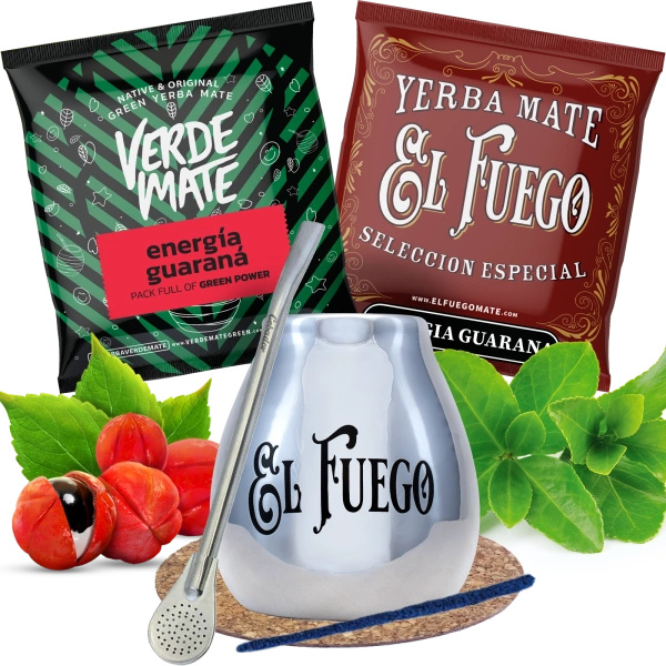 Yerba Mate sæt Kalabas + Bombilla