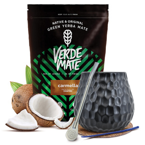 Yerba Mate Sæt Verde Mate 500g 0,5kg Kalabas + Bombilla