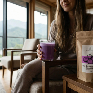 Sæt med farverige matchaer: Blue Matcha + Pink Matcha + Purple Matcha