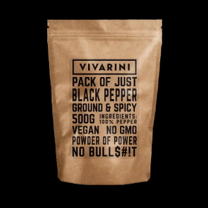 Vivarini - Sort peber (formalet) 0,5 kg