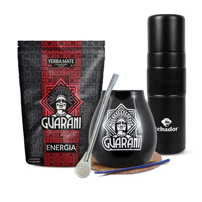 Yerba Mate Sæt Guarani 500g 0,5kg Yerbomos XL + Kalabas + Bombilla