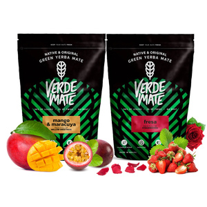 Yerba Verde Mate Mango Passionsfrugt Jordbær 2x500g