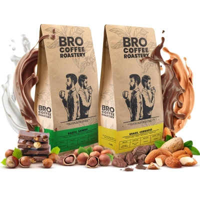 Sæt Bro Coffee Roastery Brazil Samba + Brazil Cerrado 2x1kg (2kg)