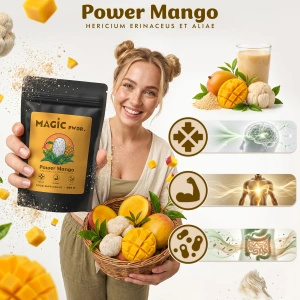 Magic Pwdr – Power Yerba & Mango – Focus & Gut Blend 400 g