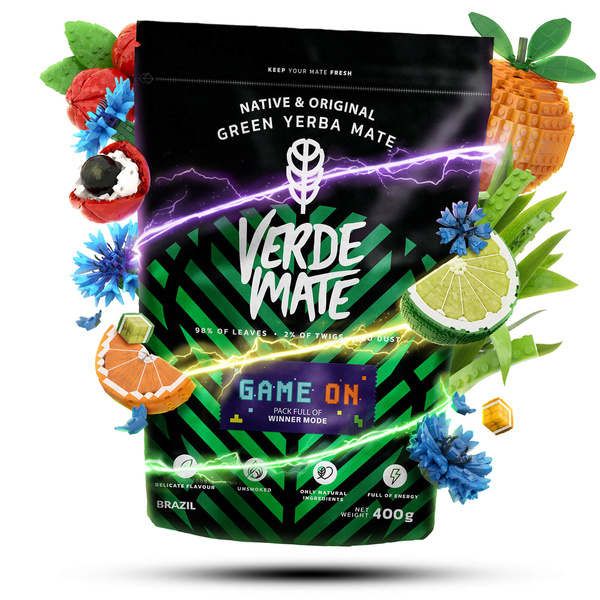 Verde Mate Green Game On 0,4 kg – yerba mate til gamere med smag af energidrik