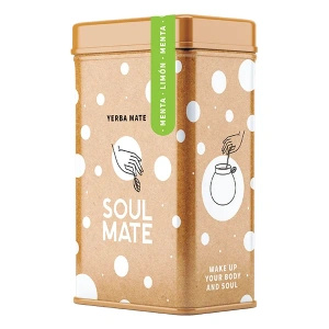 Yerbera – Metaldåse + Soul Mate Orgánica Menta Limon 0,5 kg