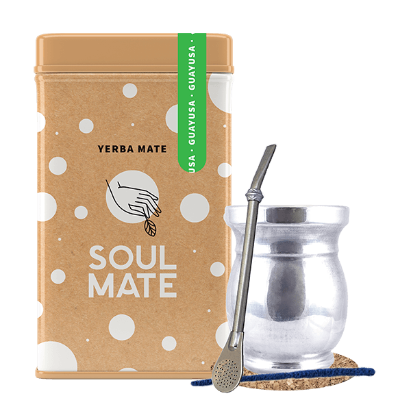 Sæt Yerbera Yerba Mate Soul Mate Guayusa 0,5 kg Palo Santo