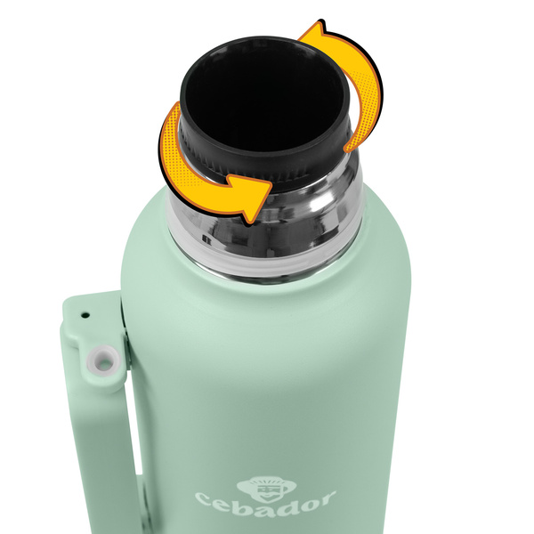 YerbaGo – Termokande med kalabas og bombilla 1,3 L – pistacie