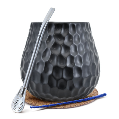 Sæt Gourd + Bombilla 19cm til yerba mate