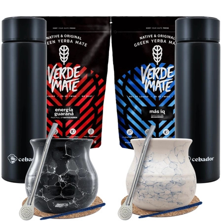 Yerba Verde Mate termokande sæt til to 1000g