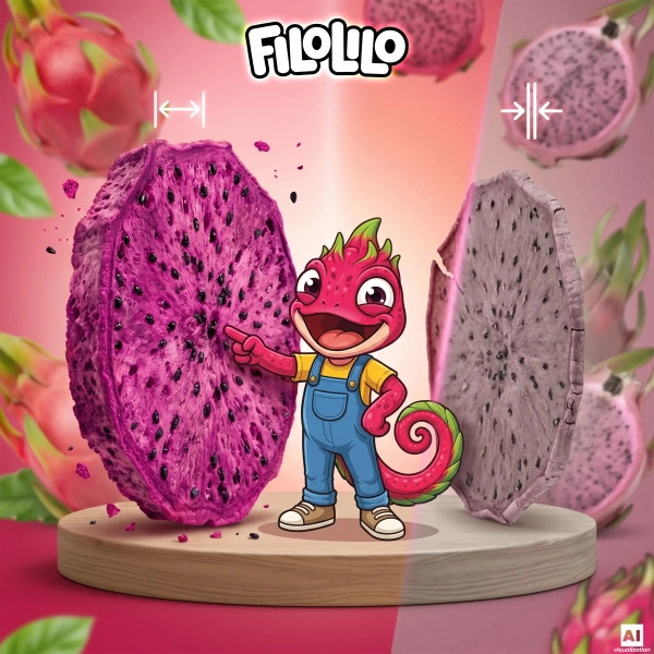 FiloLilo – Frysetørret dragefrugt (skiver) 100 g