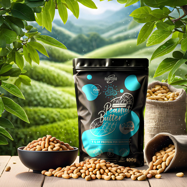 Nustino – Jordnøddesmør i pulverform – Pure 400 g