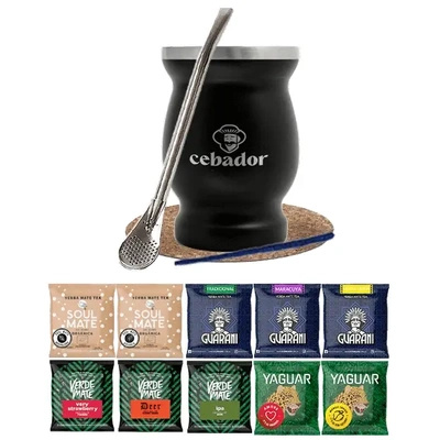 Yerba Verde Mate Grøn 10x50g TermoMate-sæt