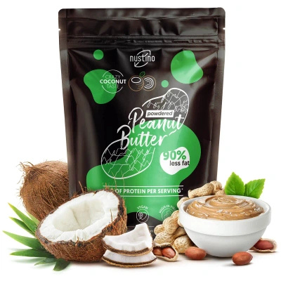Nustino – Jordnøddesmør i pulverform – Coconut (uden tilsat sukker) 400 g
