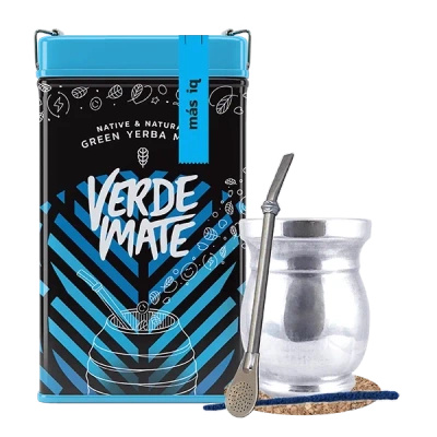 Sæt Yerbera Verde Mate Mas IQ 0,5 kg Palo Santo
