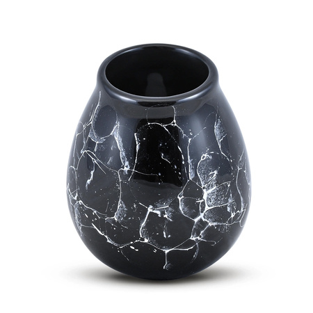 Keramisk kalabas - Marmol sort 300 ml