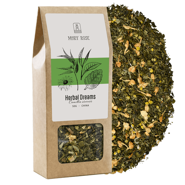 Mary Rose - Herbal Dreams Grøn Te - 50g