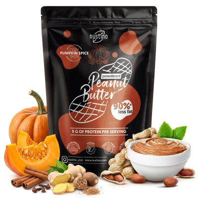 Nustino – Jordnøddesmør i pulverform – Pumpkin Spice (uden tilsat sukker) 400 g