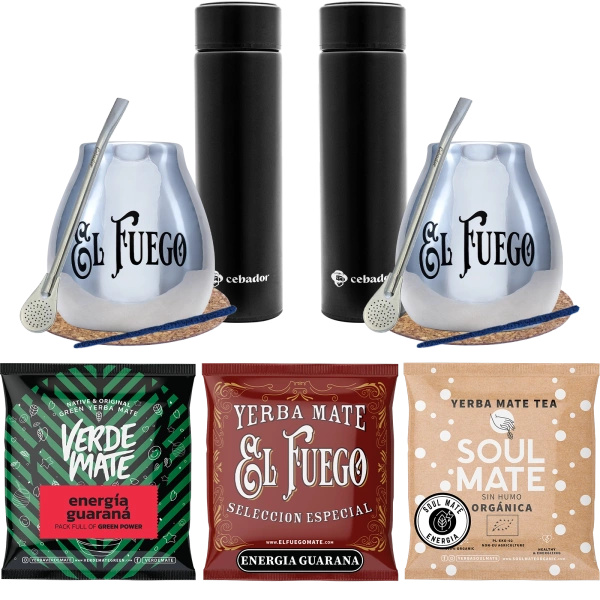 PREMIUM termokande yerba mate-sæt til par