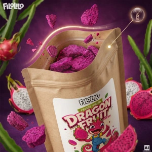 FiloLilo – Frysetørret dragefrugt (skiver) 100 g