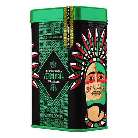 Yerbera - blikdåse + Guarani Menta Limon 0,5 kg 
