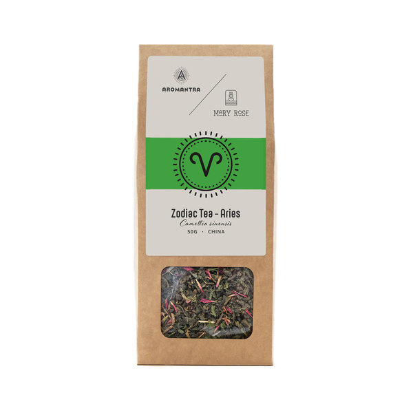Aromantra x Mary Rose – Stjernetegn-te – Vædderen (grøn te) 50 g