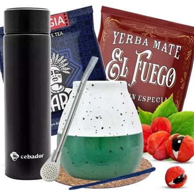 Yerba Mate startsæt Kalabas Termokande