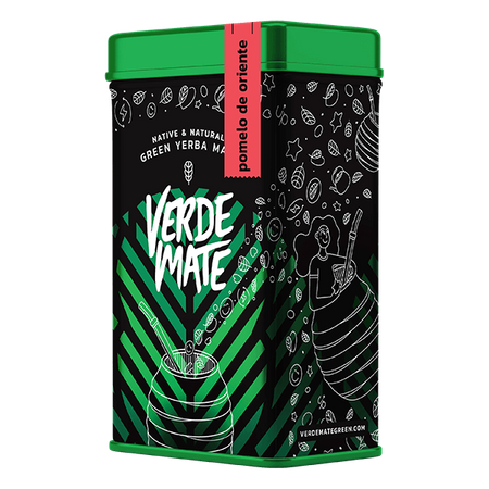 Yerbera – Metaldåse + Verde Mate Green Pomelo de Oriente 0,5 kg