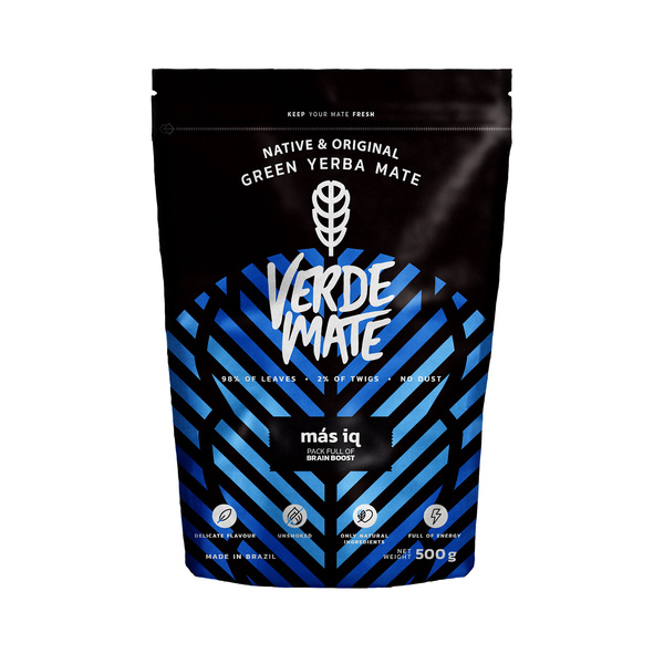 Yerba Mate Sæt Verde Mate Mas IQ 500g 0,5kg Yerbomos + TermoMate + Bombilla