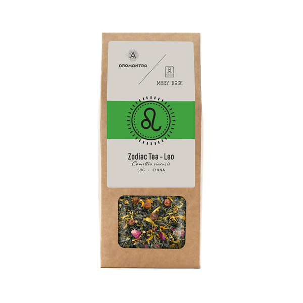 Aromantra x Mary Rose – Stjernetegn-te – Løven (grøn te) 50 g