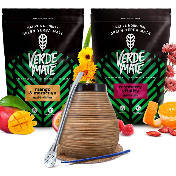 Yerba mate sæt Verde Mate keramisk kalabas bombilla