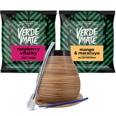 Yerba mate-sæt Bombilla Kalabas