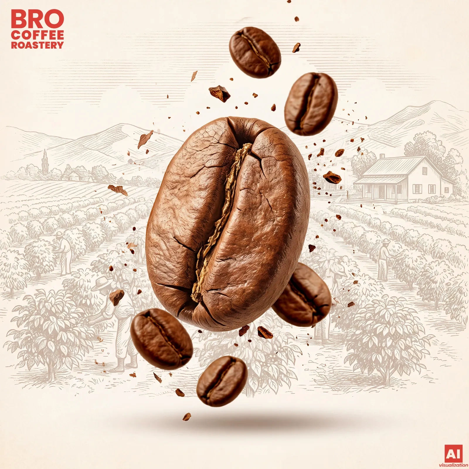 Arabica- og robustabønner - Bro Coffee Roastery Crema Tango