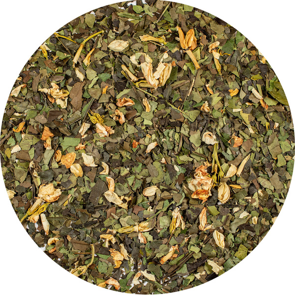 Sæt Guayusa Pachamama Jazmín 100g + Kalabas + Bombilla