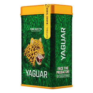 Yerbera – Metaldåse + Yaguar Mango Tango 0,5 kg