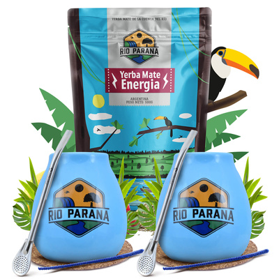 Yerba Mate Rio Parana Startsæt til to 500g