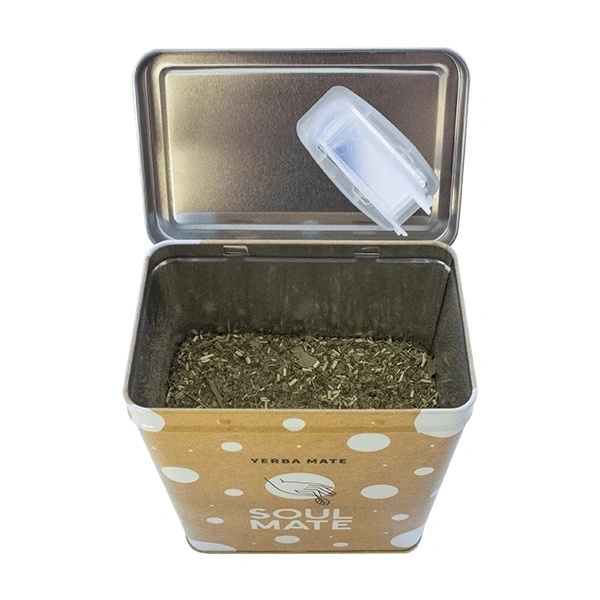 Yerbera – Metaldåse + Soul Mate Orgánica Menta Limon 0,5 kg