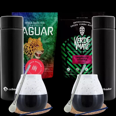 Yerba Mate Sæt til to + Termokande