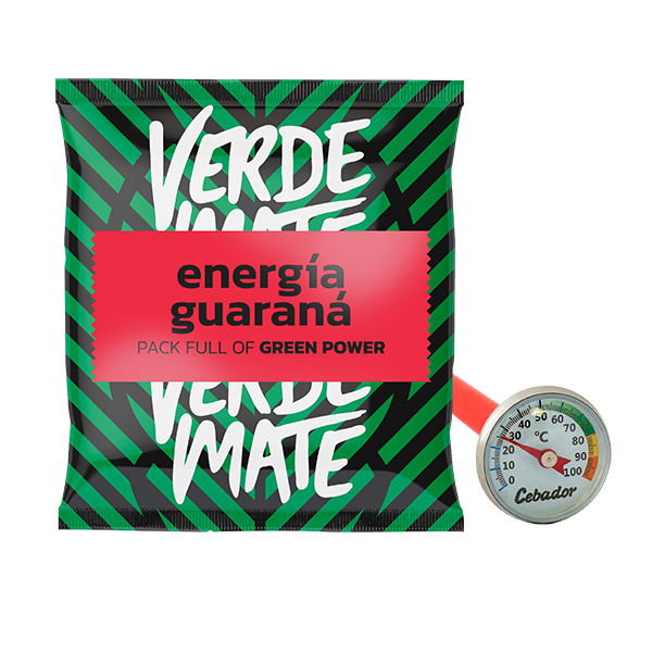 Analogt termometer + yerba mate 50g