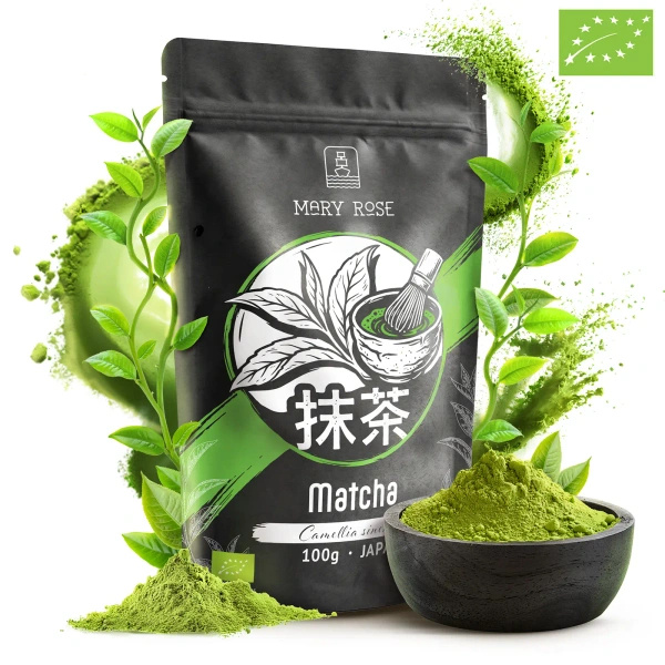 Gavesæt: 3x japansk matcha + bambustilbehør