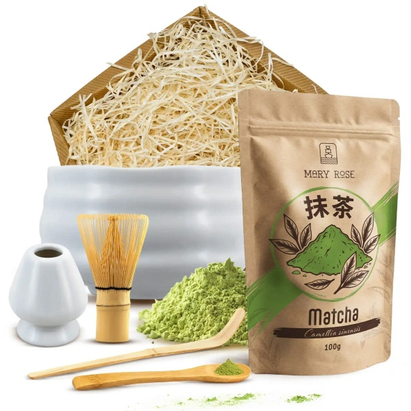 Gavesæt til brygning af matcha-te