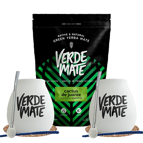 Yerba Mate-sæt Verde Mate Cactus de Juarez 500g