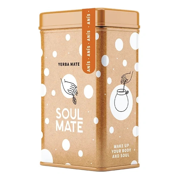 Yerbera – Metaldåse + Soul Mate Orgánica Anís 0,5 kg