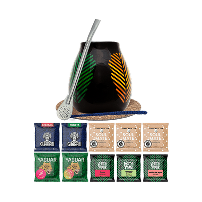 Startsæt mate-te Gourd Bombilla 10x50g 0,5kg